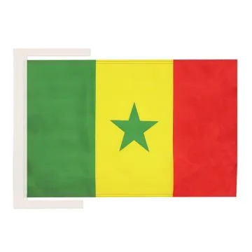 DRAPEAU SÉNÉGAL 45x30cm - PAVILLON SÉNÉGALAIS 30 x 45 cm haute qualité