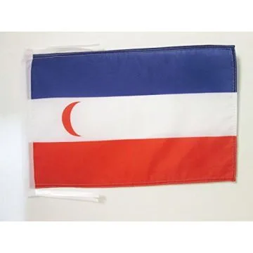 DRAPEAU PROTECTORAT FRANÍ?AIS DE MADAGASCAR 1882-1897 45x30cm - PAVILLON MALGACHE 30 x 45 cm haute qualité