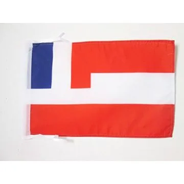 DRAPEAU PROTECTORAT FRANÍ?AIS DE TAHITI 1843-1880 45x30cm - PAVILLON TAHITIEN 30 x 45 cm haute qualité