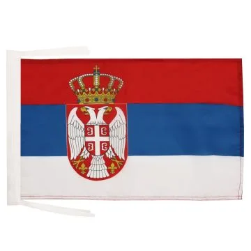 DRAPEAU SERBIE 45x30cm - PAVILLON SERBE 30 x 45 cm haute qualité