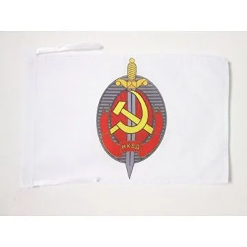 DRAPEAU NKVD DE L\'URSS 45x30cm - PAVILLON COMMUNISTE 30 x 45 cm haute qualité