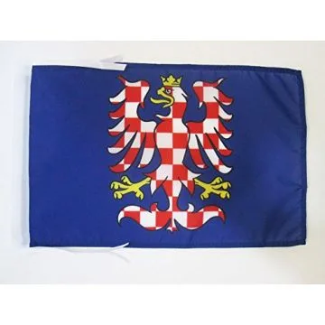 DRAPEAU MORAVIE 45x30cm - PAVILLON MORAVA - RÍ?PUBLIQUE TCHÍ?QUE 30 x 45 cm haute qualité