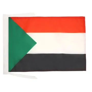 DRAPEAU SOUDAN 45x30cm - PAVILLON SOUDANAIS 30 x 45 cm haute qualité