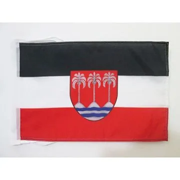 DRAPEAU SAMOA ALLEMANDES 1900-1914 45x30cm - PAVILLON EMPIRE COLONIAL ALLEMAND 30 x 45 cm haute qualité