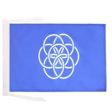 DRAPEAU HUMANITÍ? 45x30cm - PAVILLON NATURE HUMAINE 30 x 45 cm haute qualité