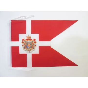 DRAPEAU ETENDARD ROYAL DU DANEMARK 45x30cm - PAVILLON ROYAUME DANOIS 30 x 45 cm haute qualité