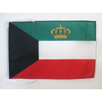 DRAPEAU ETENDARD ROYAL DE JORDANIE 45x30cm - PAVILLON ROYAUME JORDANIEN 30 x 45 cm haute qualité