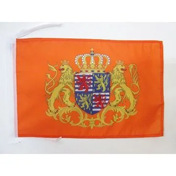 DRAPEAU ETENDARD DU GRAND-DUC DE LUXEMBOURG 45x30cm - PAVILLON GRAND-DUCHÍ? LUXEMBOURGEOIS 30 x 45 cm haute qualité