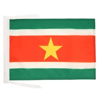 DRAPEAU SURINAME 45x30cm - PAVILLON SURINAMIEN 30 x 45 cm haute qualité