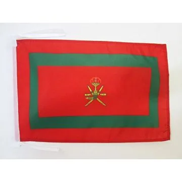 DRAPEAU ETENDARD ROYAL DU SULTAN DE OMAN 45x30cm - PAVILLON SULTANAT D\'OMAN 30 x 45 cm haute qualité