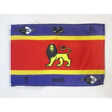 DRAPEAU ETENDARD ROYAL DU SWAZILAND 45x30cm - PAVILLON ROYAUME NGWANE 30 x 45 cm haute qualité