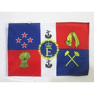DRAPEAU ETENDARD ROYAL DE NOUVELLE-ZÍ?LANDE 45x30cm - PAVILLON ROYAL NÍ?O-ZÍ?LANDAIS 30 x 45 cm haute qualité