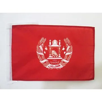 DRAPEAU ETENDARD ROYAL D\'AFGHANISTAN 1931-1973 45x30cm - PAVILLON ROYAUME AFGHAN 30 x 45 cm haute qualité