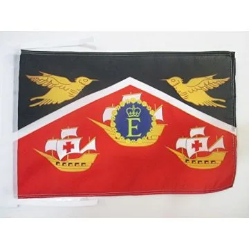 DRAPEAU ETENDARD ROYAL DE TRINIDAD-ET-TOBAGO 1967-1978 45x30cm - PAVILLON ROYAUME DE TRINITÍ? 30 x 45 cm haute qualité