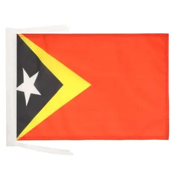 DRAPEAU TIMOR ORIENTAL 45x30cm - PAVILLON TIMORAIS 30 x 45 cm haute qualité