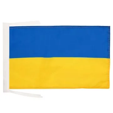 DRAPEAU UKRAINE 45x30cm - PAVILLON UKRAINIEN 30 x 45 cm haute qualité