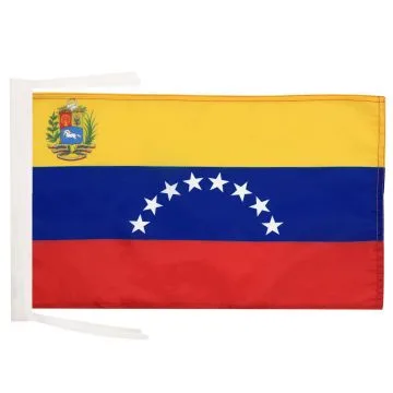 DRAPEAU VÉNÉZUELA 45x30cm - PAVILLON VÉNÉZUELIEN 30 x 45 cm haute qualité