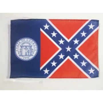DRAPEAU ETAT DE GÍ?ORGIE ANCIEN 45x30cm - PAVILLON DE GEORGIA 30 x 45 cm haute qualité