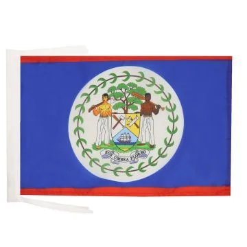 DRAPEAU BELIZE 45x30cm - PAVILLON BÉLIZIEN 30 x 45 cm haute qualité