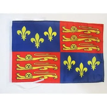 DRAPEAU ROYAL ROYAUME-UNI 16Í?ME SIÍ?CLE 45x30cm - PAVILLON ROIS BRITANNIQUES 30 x 45 cm haute qualité