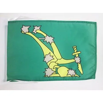 DRAPEAU IRLANDE STARRY PLOUGH VERT 45x30cm - PAVILLON IRISH CITIZEN ARMY 30 x 45 cm haute qualité