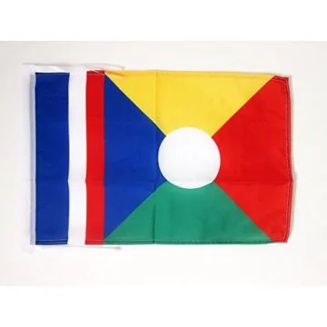 DRAPEAU LA RÉUNION ALTERNATIF 45x30cm - PAVILLON RÉUNIONAIS - FRANCE 30 x 45 cm haute qualité