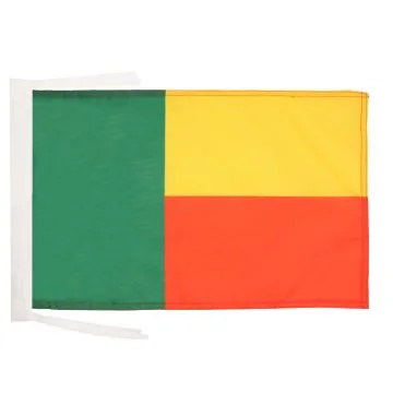 DRAPEAU BÉNIN 45x30cm - PAVILLON BÉNINOIS 30 x 45 cm haute qualité
