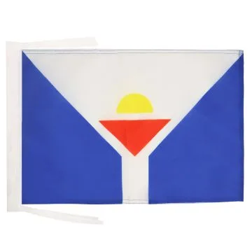 DRAPEAU SAINT-MARTIN 45x30cm - PAVILLON DE L?ÎLE DE SAINT-MARTIN - FRANCE 30 x 45 cm haute qualité