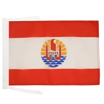 DRAPEAU POLYNÉSIE FRANÇAISE 45x30cm - PAVILLON POLYNÉSIEN - FRANCE 30 x 45 cm haute qualité