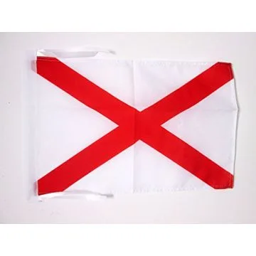 DRAPEAU ALABAMA 45x30cm - PAVILLON ETAT AMÉRICAIN - USA - ETATS-UNIS 30 x 45 cm haute qualité