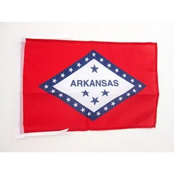 DRAPEAU ARKANSAS 45x30cm - PAVILLON ETAT AMÉRICAIN - USA - ETATS-UNIS 30 x 45 cm haute qualité