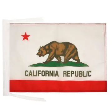 DRAPEAU CALIFORNIE 45x30cm - PAVILLON CALIFORNIEN - ETAT AMÉRICAIN - USA - ETATS-UNIS 30 x 45 cm haute qualité