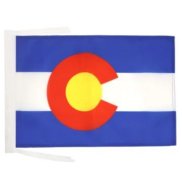 DRAPEAU COLORADO 45x30cm - PAVILLON ETAT AMÉRICAIN - USA - ETATS-UNIS 30 x 45 cm haute qualité