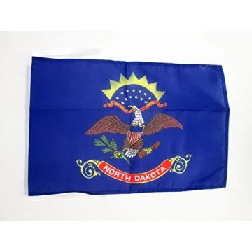 DRAPEAU DAKOTA DU NORD 45x30cm - PAVILLON ETAT AMÉRICAIN - USA - ETATS-UNIS 30 x 45 cm haute qualité