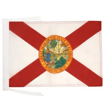 DRAPEAU FLORIDE 45x30cm - PAVILLON FLORIDIEN - ETAT AMÉRICAIN - USA - ETATS-UNIS 30 x 45 cm haute qualité