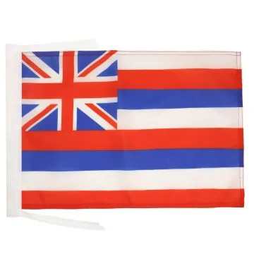 DRAPEAU HAWAII 45x30cm - PAVILLON HAWAIIEN - ETAT AMÉRICAIN - USA - ETATS-UNIS 30 x 45 cm haute qualité