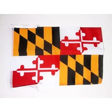 DRAPEAU MARYLAND 45x30cm - PAVILLON ETAT AMÉRICAIN - USA - ETATS-UNIS 30 x 45 cm haute qualité