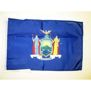 DRAPEAU NEW YORK 45x30cm - PAVILLON NEW YORKAIS - ETAT AMÉRICAIN - USA - ETATS-UNIS 30 x 45 cm haute qualité