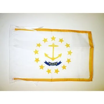 DRAPEAU RHODE ISLAND 45x30cm - PAVILLON ETAT AMÉRICAIN - USA - ETATS-UNIS 30 x 45 cm haute qualité