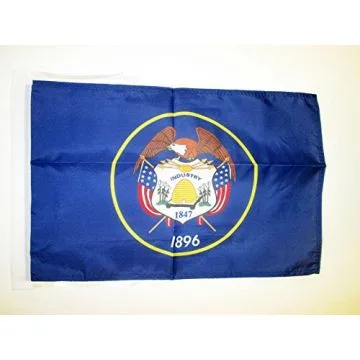 DRAPEAU UTAH 45x30cm - PAVILLON ETAT AMÉRICAIN - USA - ETATS-UNIS 30 x 45 cm haute qualité