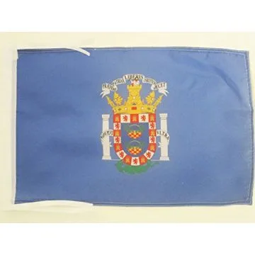 DRAPEAU MELILLA 45x30cm - PAVILLON ESPAGNOL - ESPAGNE 30 x 45 cm haute qualité