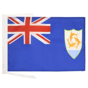DRAPEAU ANGUILLA 45x30cm - PAVILLON ANGUILLAIS 30 x 45 cm haute qualité