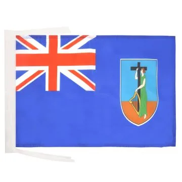 DRAPEAU MONTSERRAT 45x30cm - PAVILLON ANGLAIS - ROYAUME-UNI 30 x 45 cm haute qualité