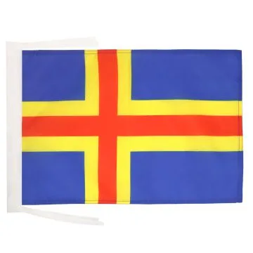 DRAPEAU ALAND 45x30cm - PAVILLON ALAND - FINLANDE 30 x 45 cm haute qualité