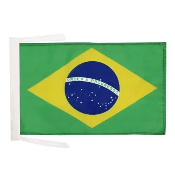 DRAPEAU BRÉSIL 45x30cm - PAVILLON BRÉSILIEN 30 x 45 cm haute qualité