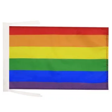 DRAPEAU ARC-EN-CIEL 45x30cm - PAVILLON GAY - RAINBOW FLAG 30 x 45 cm haute qualité