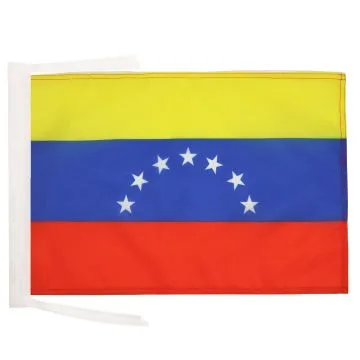 DRAPEAU VENEZUELA ANCIEN 45x30cm - PAVILLON VÉNÉZUELIEN 30 x 45 cm haute qualité