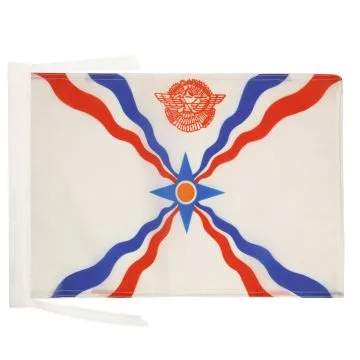 DRAPEAU ASSYRIE 45x30cm - PAVILLON ASSYRIEN 30 x 45 cm haute qualité