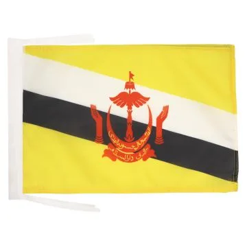 DRAPEAU BRUNEI 45x30cm - PAVILLON BRUNÉIEN 30 x 45 cm haute qualité