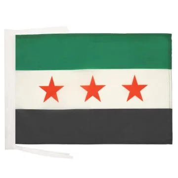 DRAPEAU SYRIE - ARMÉE SYRIENNE LIBRE 45x30cm - PAVILLON SYRIEN 30 x 45 cm haute qualité